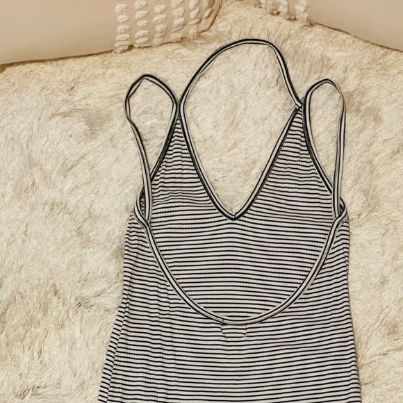 PST by Project Social striped Ribbed Midi Dress L - Picture 6 of 7